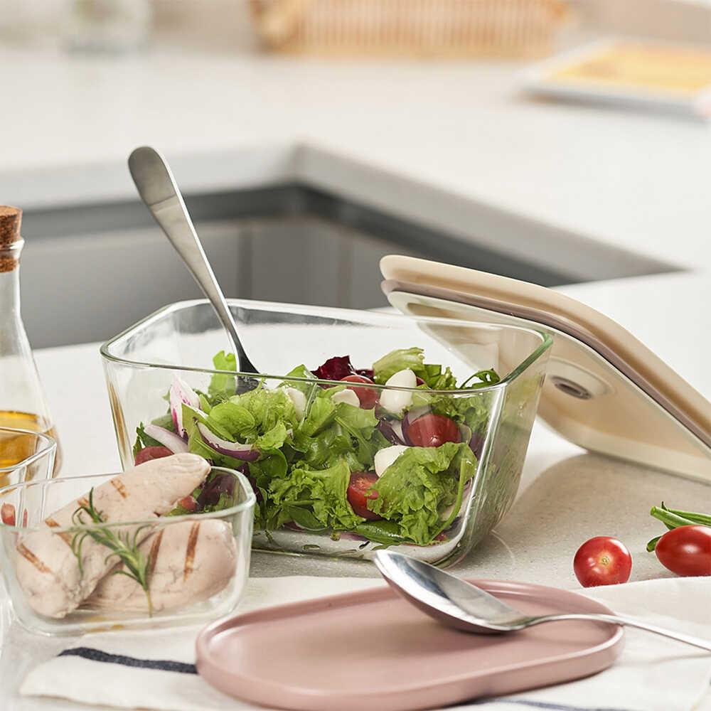 FİKA CLIK DİKDÖRTGEN SAKLAMA KABI 2600ML BEJ