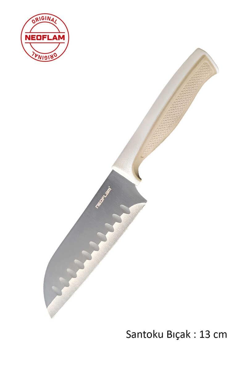 FİKA MİCROBAN SANTOKU BIÇAK 13CM, BEJ