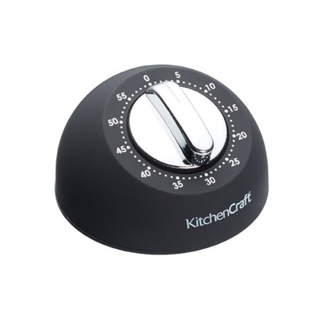 KitchenCraft KCMTIMBLK Soft Touch Mekanik Zamanlayıcı
