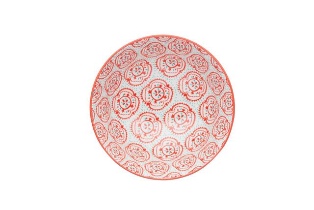 Mikasa KCBOWL30 Glazed Sırlı Seramik Kase Sarı Çiçek Desenli
