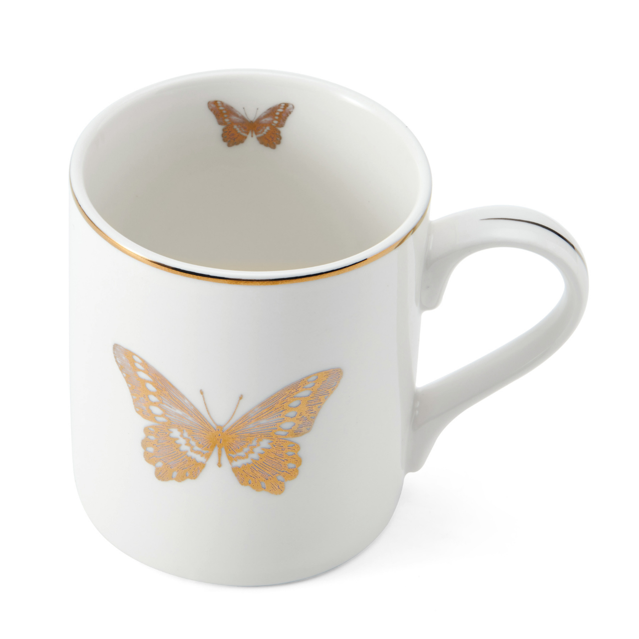 Mikasa MKCANBFLY China 280ml Düz Taraflı Kupa Kelebek