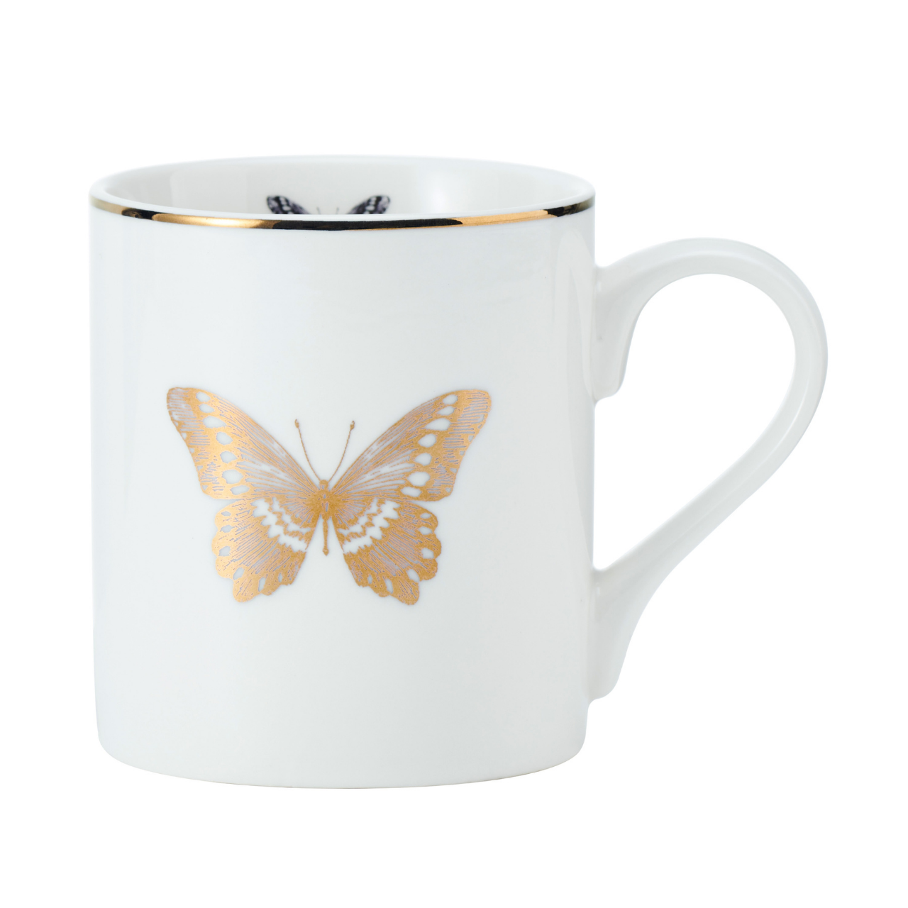 Mikasa MKCANBFLY China 280ml Düz Taraflı Kupa Kelebek