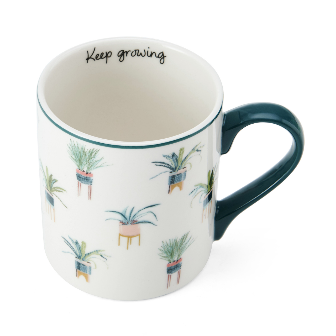 Mikasa MKCANCACTUS Fine China 280ml Düz Taraflı Kupa Kaktüs
