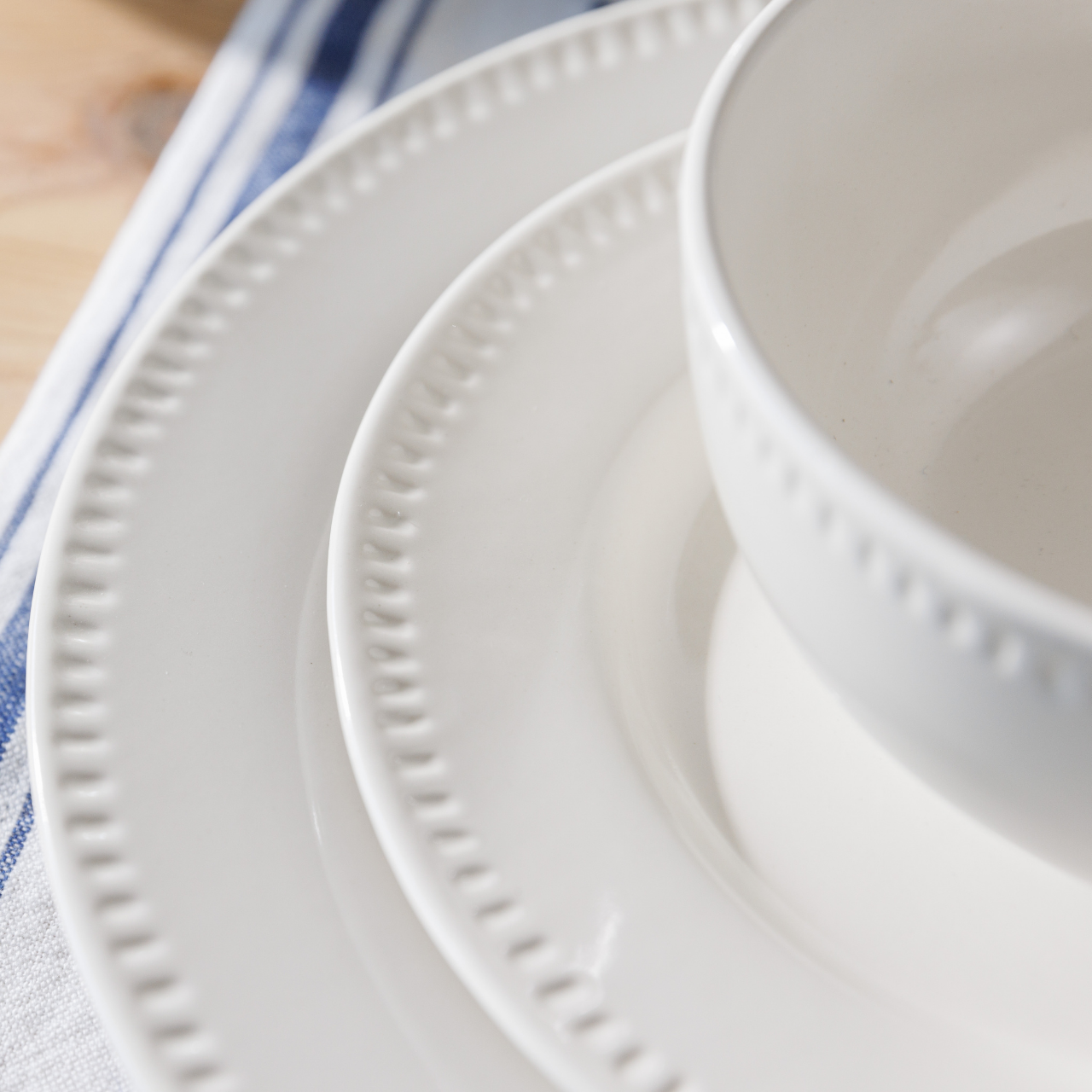 Mikasa MKCBBOWLPK4 Cranborne Stoneware 4lü 15cm Çorba Kasesi Seti