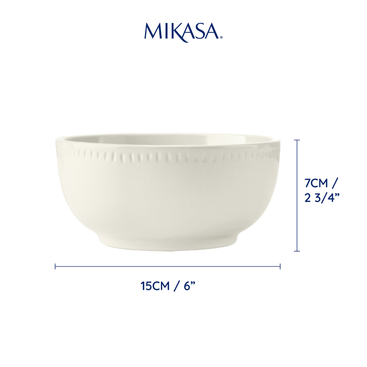 Mikasa MKCBBOWLPK4 Cranborne Stoneware 4lü 15cm Çorba Kasesi Seti