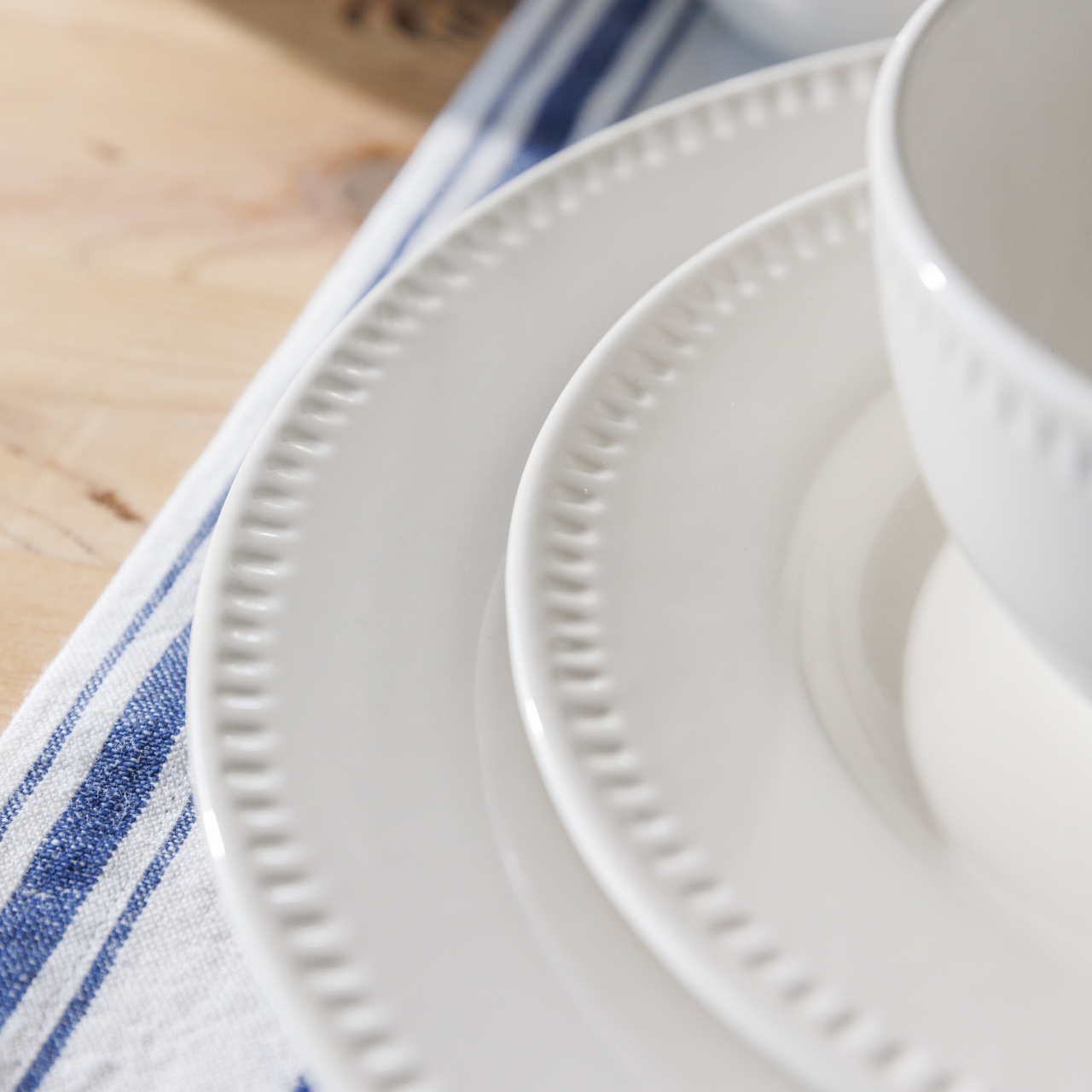 Mikasa MKCBDPLATEPK4 Cranborne Stoneware 4lü 27cm Servis Tabağı Seti