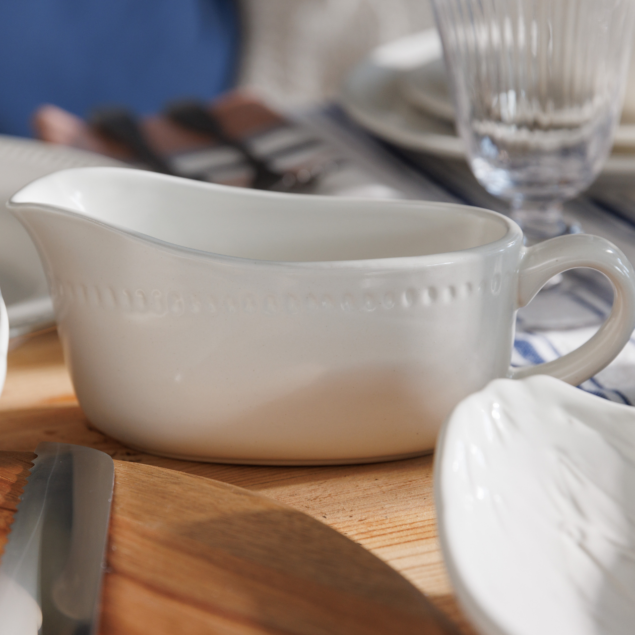 Mikasa MKCBGRAVY Cranborne Stoneware Sos Kayığı 300ml