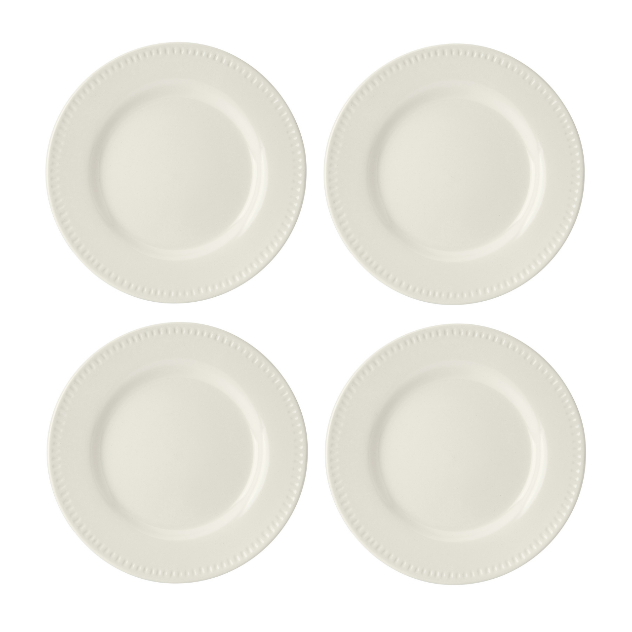 Mikasa MKCBSPLATEPK4 Cranborne Stoneware 4lü 21cm Pasta Tabak Seti