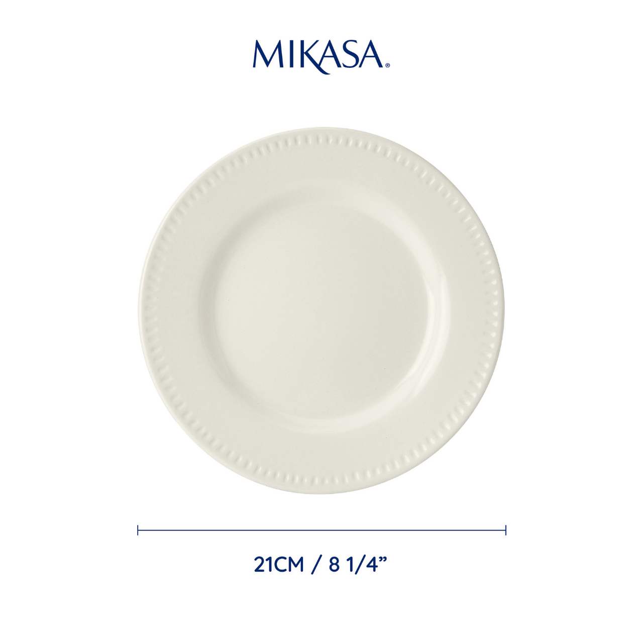Mikasa MKCBSPLATEPK4 Cranborne Stoneware 4lü 21cm Pasta Tabak Seti
