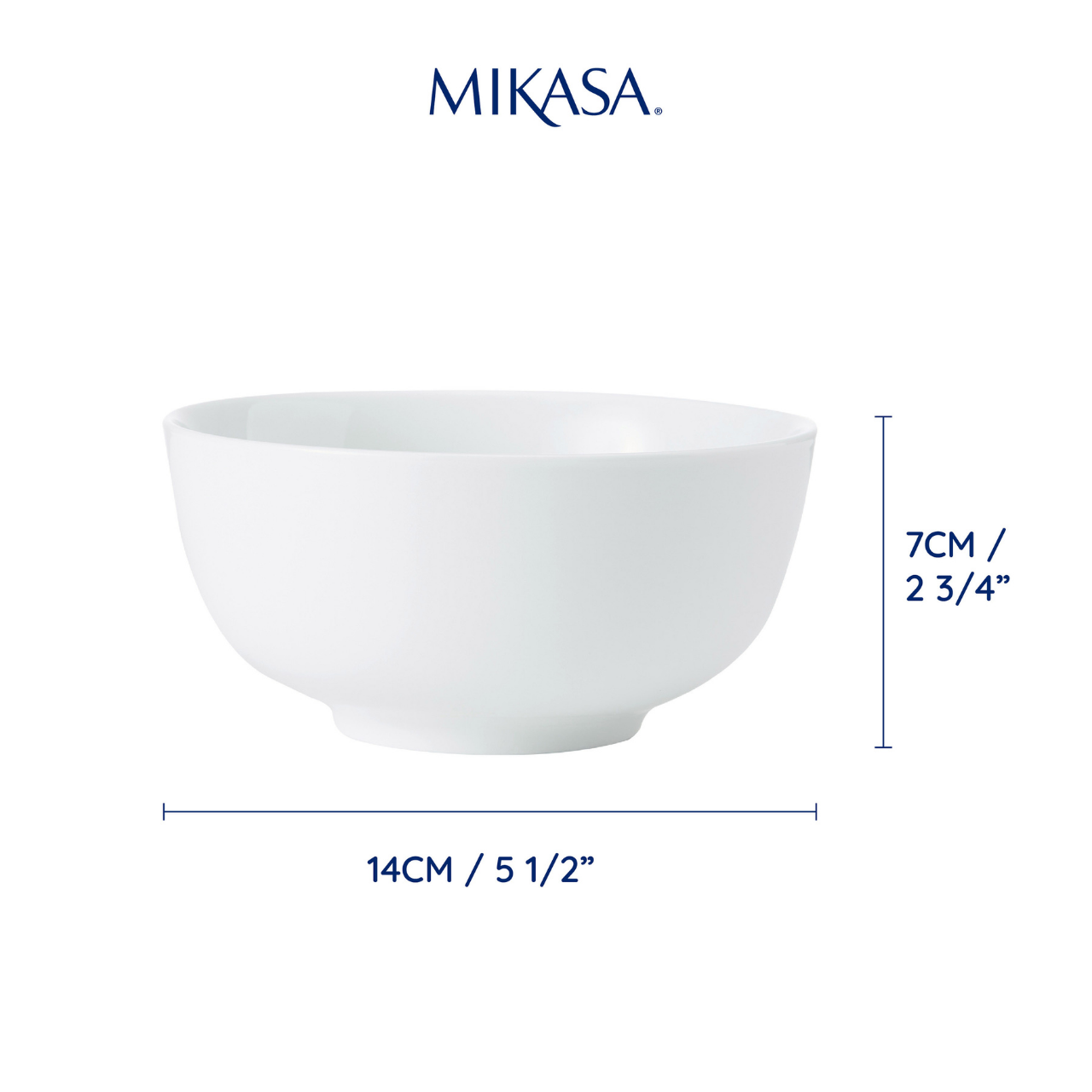 Mikasa MKCHBOWLPK4 Chalk Porselen 4lü 14cm Çorba Kase Seti