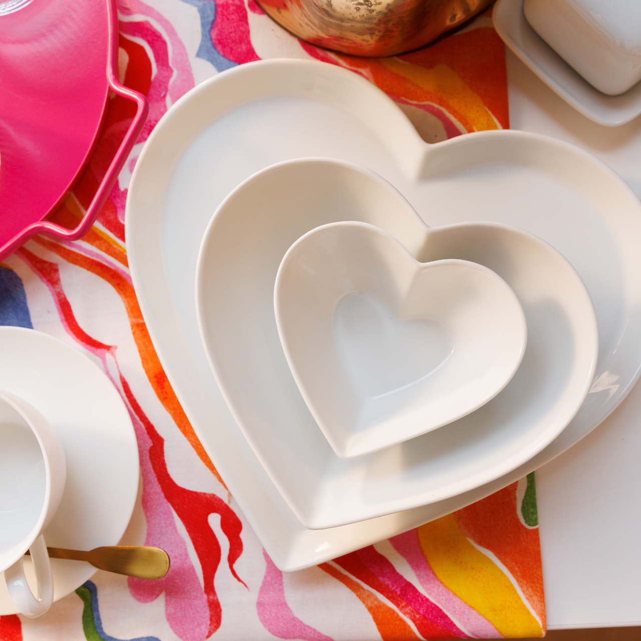 Mikasa MKCHHRTBLRG Chalk Porselen 21cm Kalp Servis Tabağı