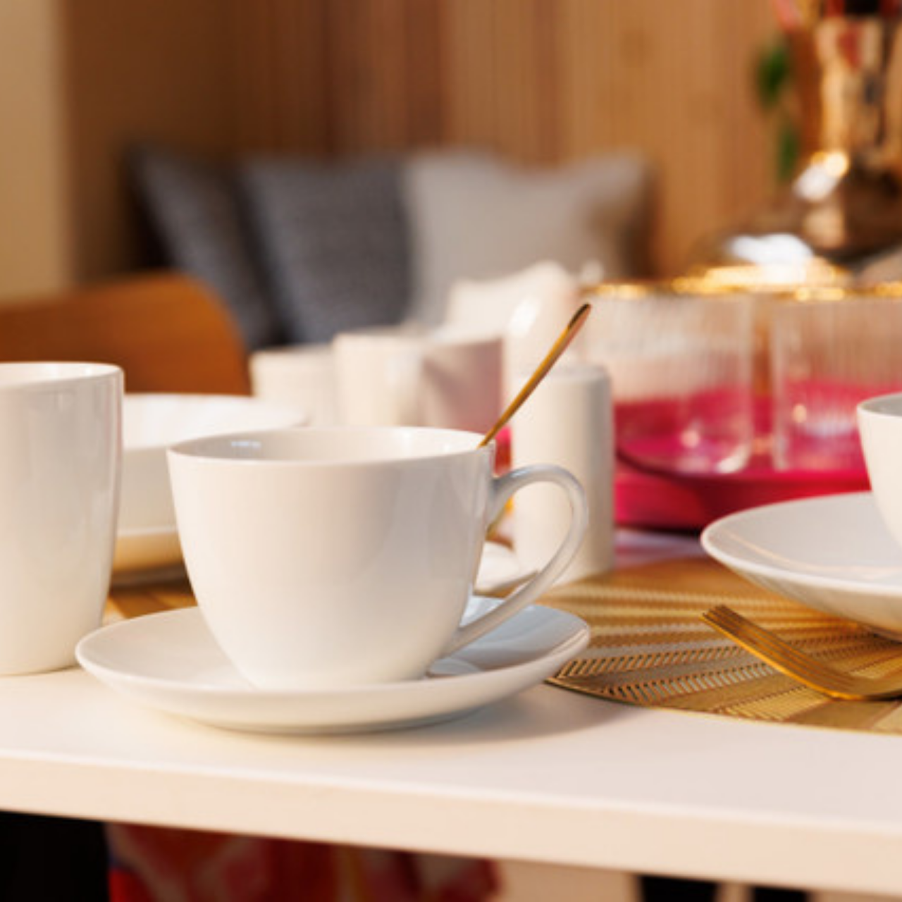 Mikasa MKCHMUGPK4 Chalk Porselen 4lü 380ml Kupa Seti