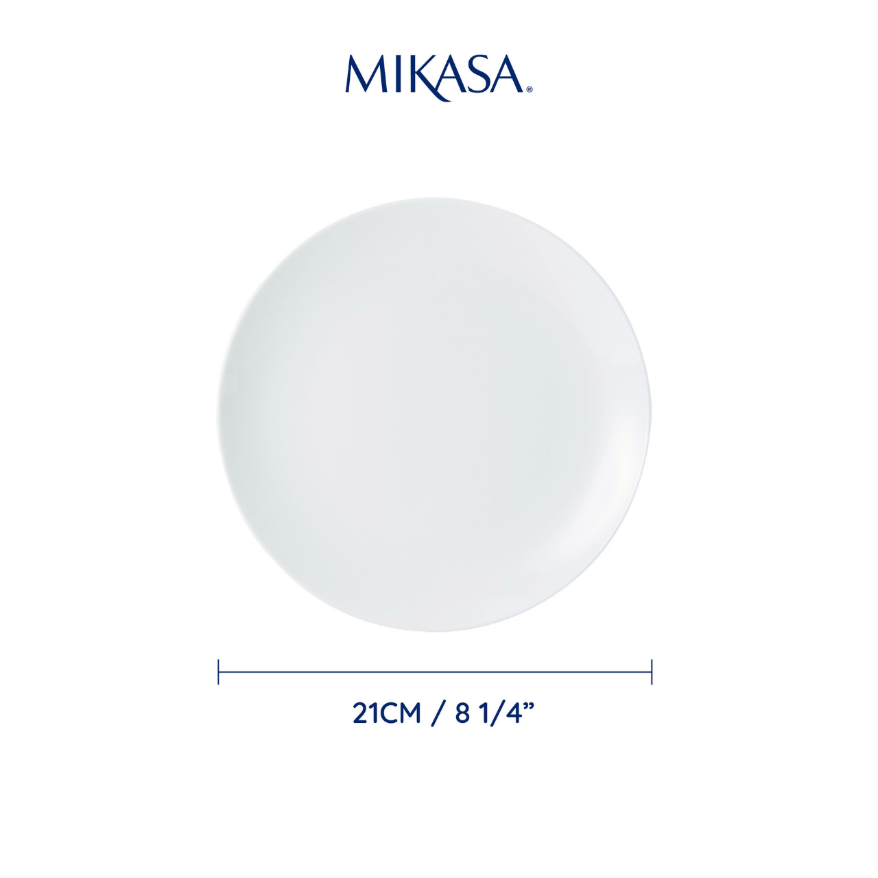 Mikasa MKCHSPLATEPK4 Chalk Porselen 4lü 21cm Pasta Tabağı Seti