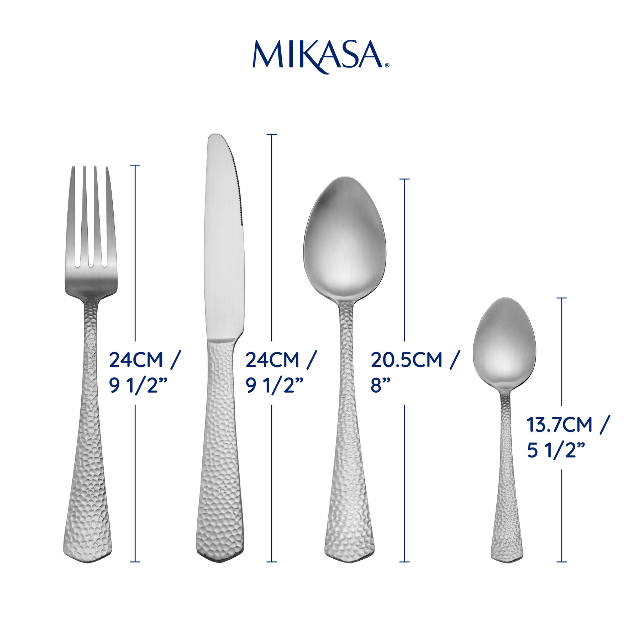 Mikasa MKCUTBROAD16PC Broadway Paslanmaz Çelik 16 Parça Çatal Kaşık Bıçak Takımı