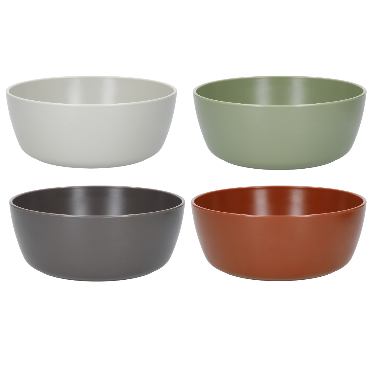 Mikasa MKEDBOWLPK4 Summer Geri Dönüşümlü Plastik 4lü 16cm Çorba Kase Seti