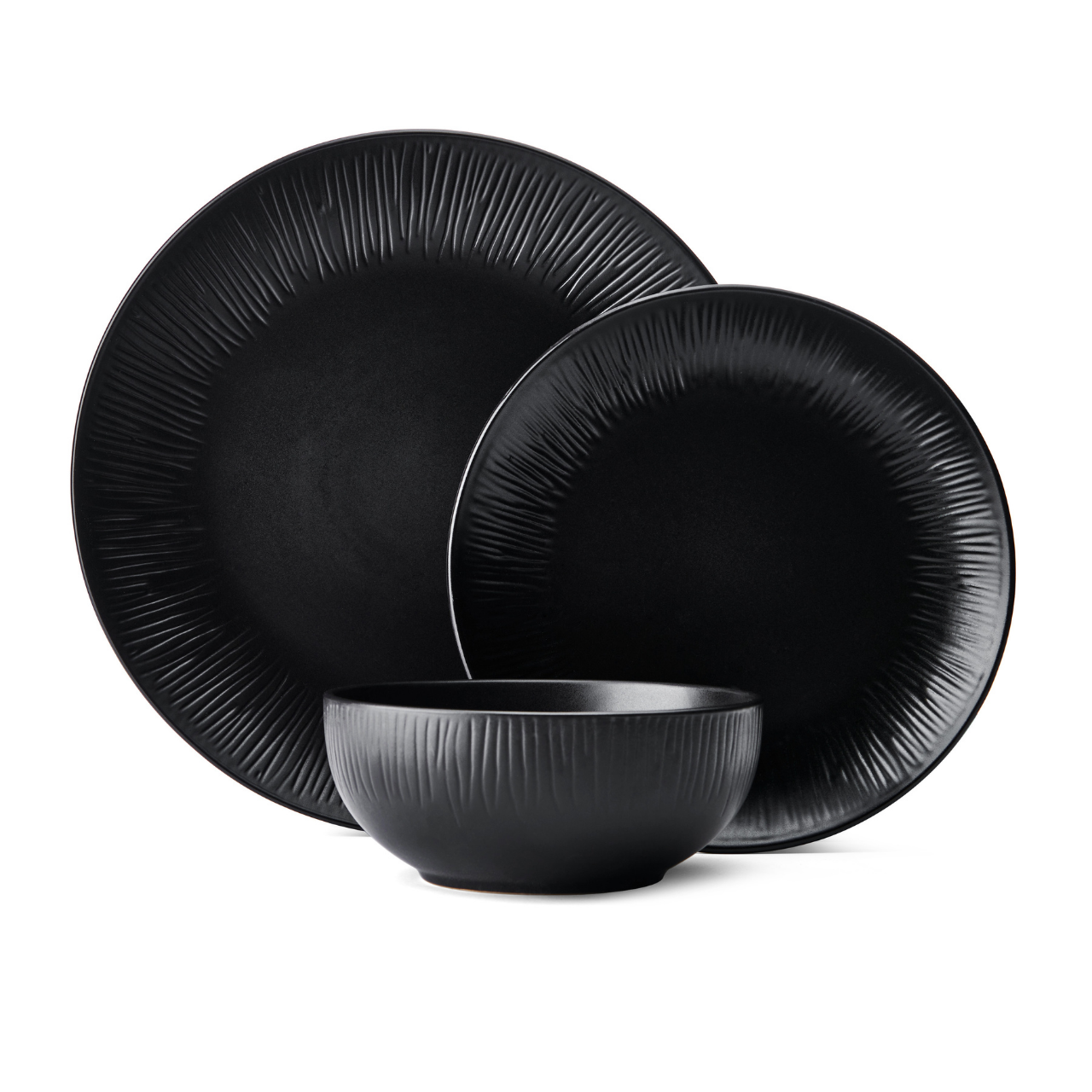 Mikasa MKJDMNIGHT12PC Jardin Midnight 12 Parça Stoneware Yemek Takımı