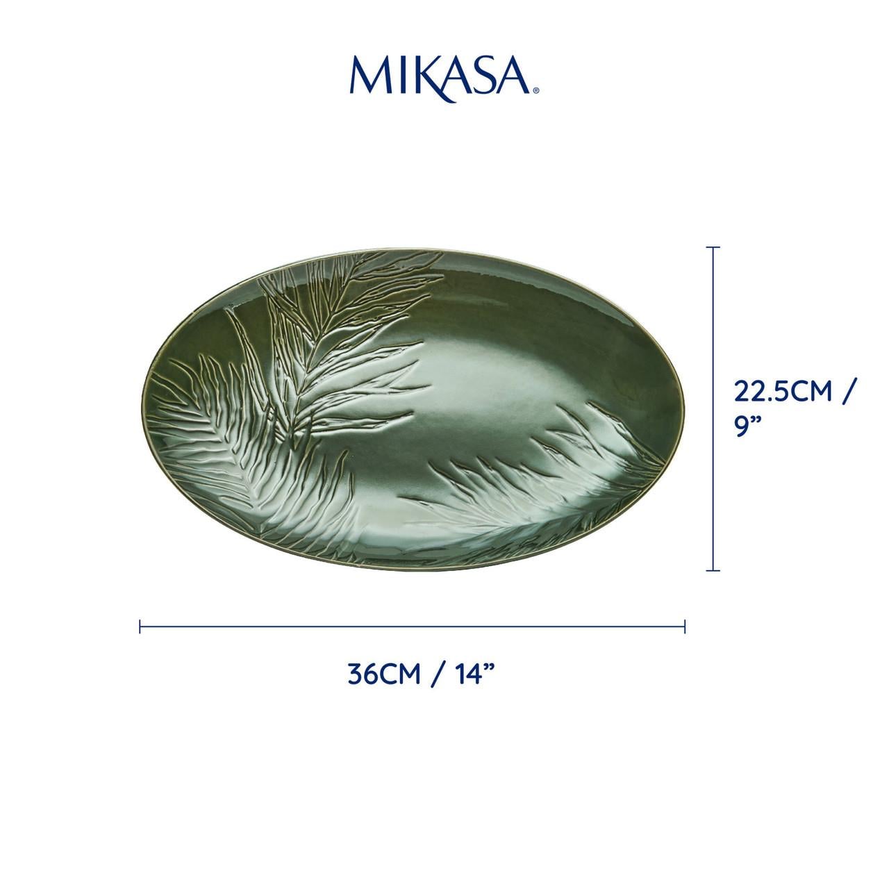 Mikasa MKJDSRVPLATOV Jardin Seramik 36cm Oval Servis Tabağı