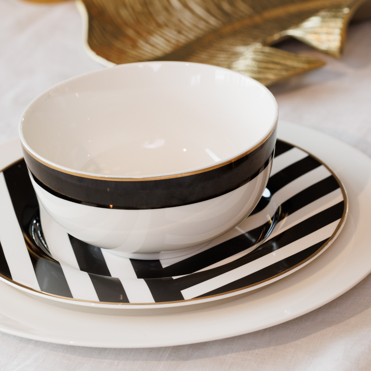 Mikasa MKLDBOWLPK4 Luxe Deco Fine China 4lü 14cm Çorba Kase Seti