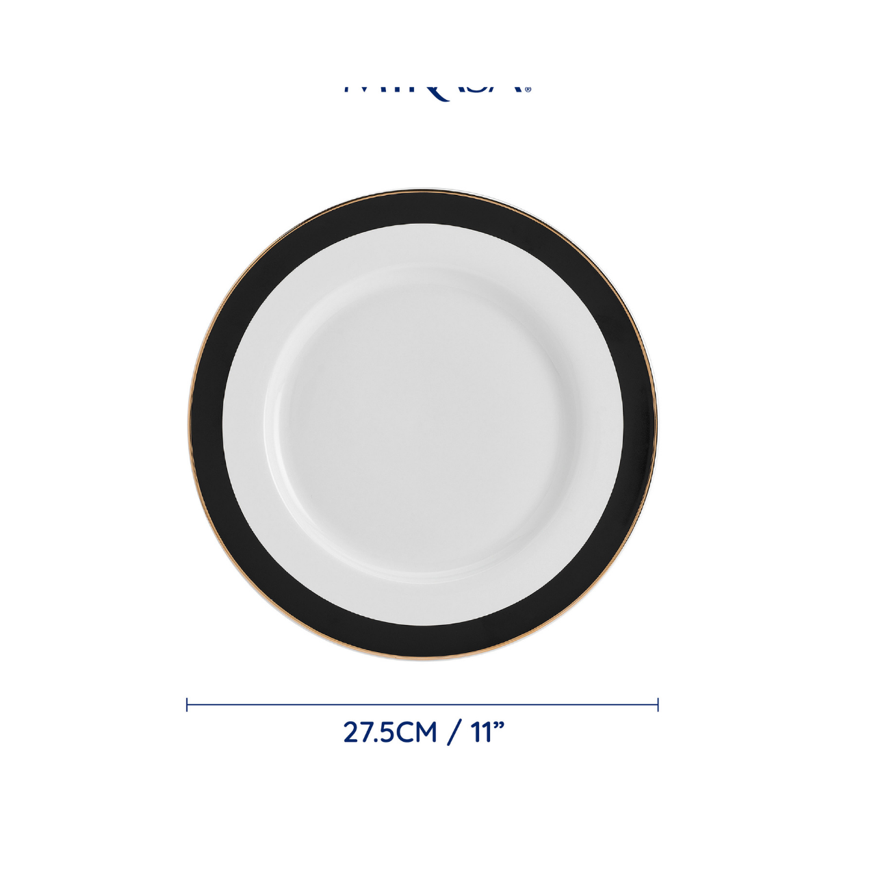 Mikasa MKLDPLATEPK4 Luxe Deco Porselen 4lü 28cm Servis Tabağı Seti