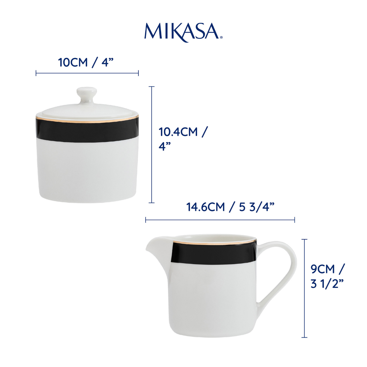 Mikasa MKLDSUGCRMSET Luxe Deco 2li Şeker ve Krema Seti