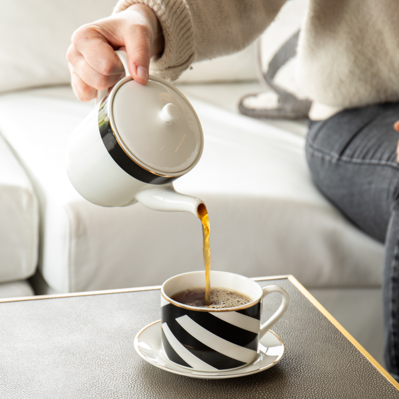 Mikasa MKLDTEA4ONE Luxe Deco 500ml Tek Kişilik Çay Seti