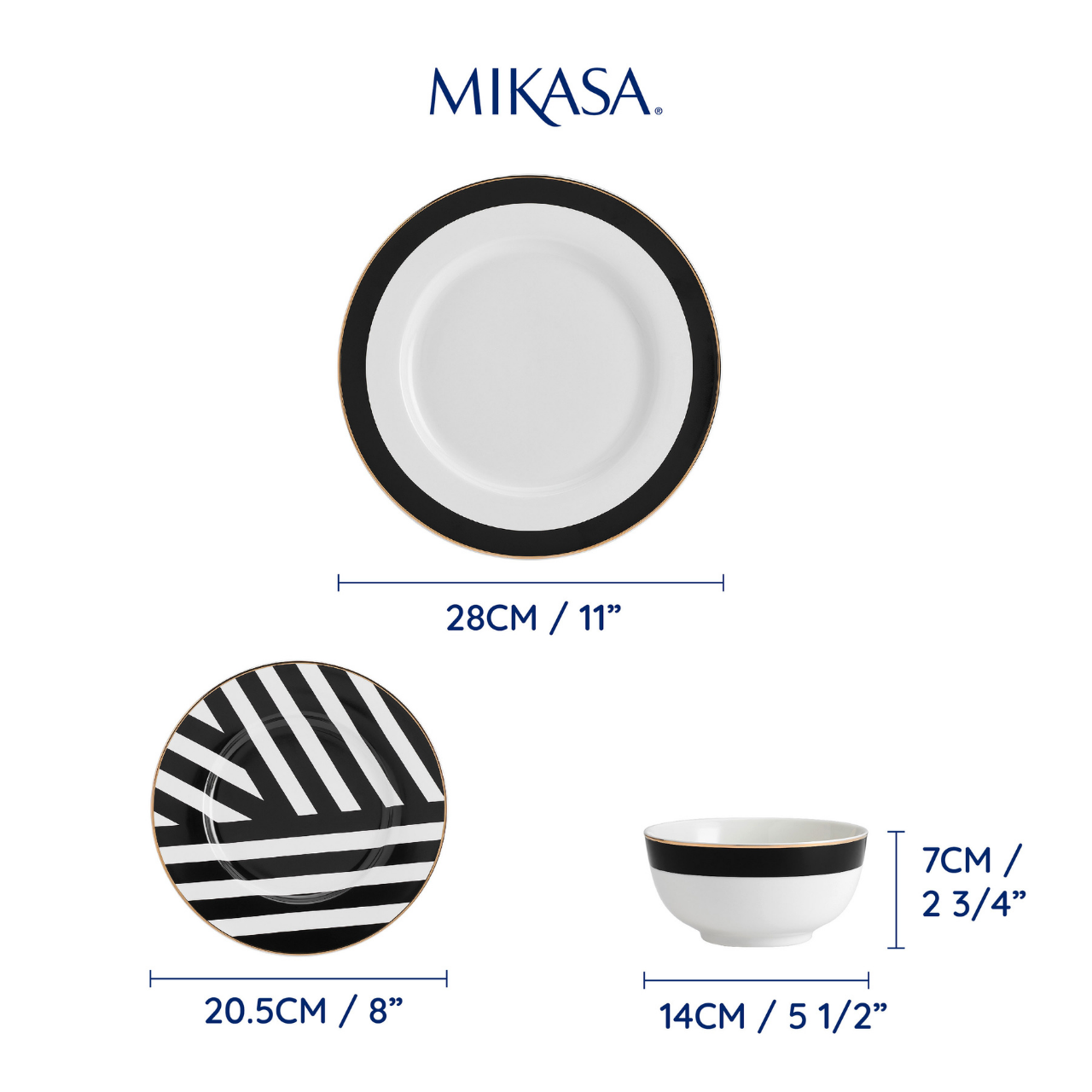 Mikasa MKLUXEDECO12PC Luxe Deco 12 Parça Yemek Takımı