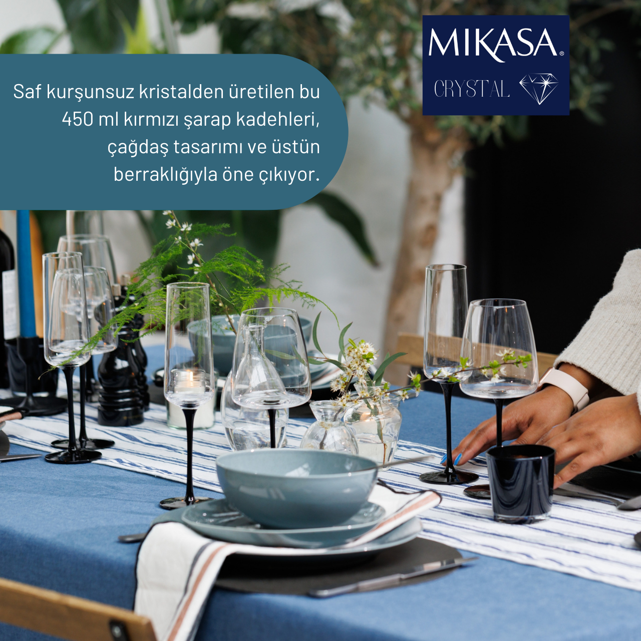Mikasa MKPALRW4PC Palermo 4lü 450ml Kırmızı Şarap Kadehi