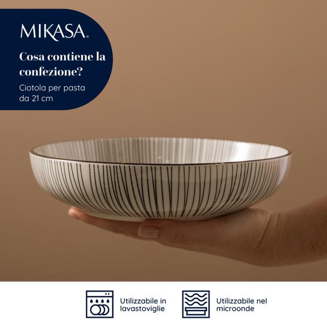 Mikasa MKPBOWLS42 Glazed Seramik Bowl Kase 21x5cm