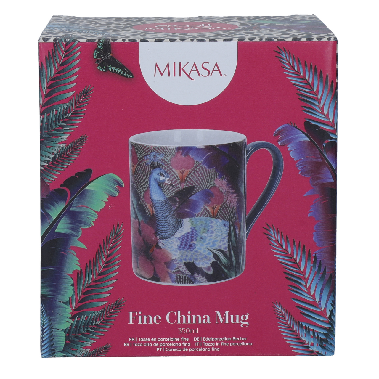 Mikasa MKSAMUGPEA Sarah Arnett Porselen 300ml Kupa Tavuskuşu