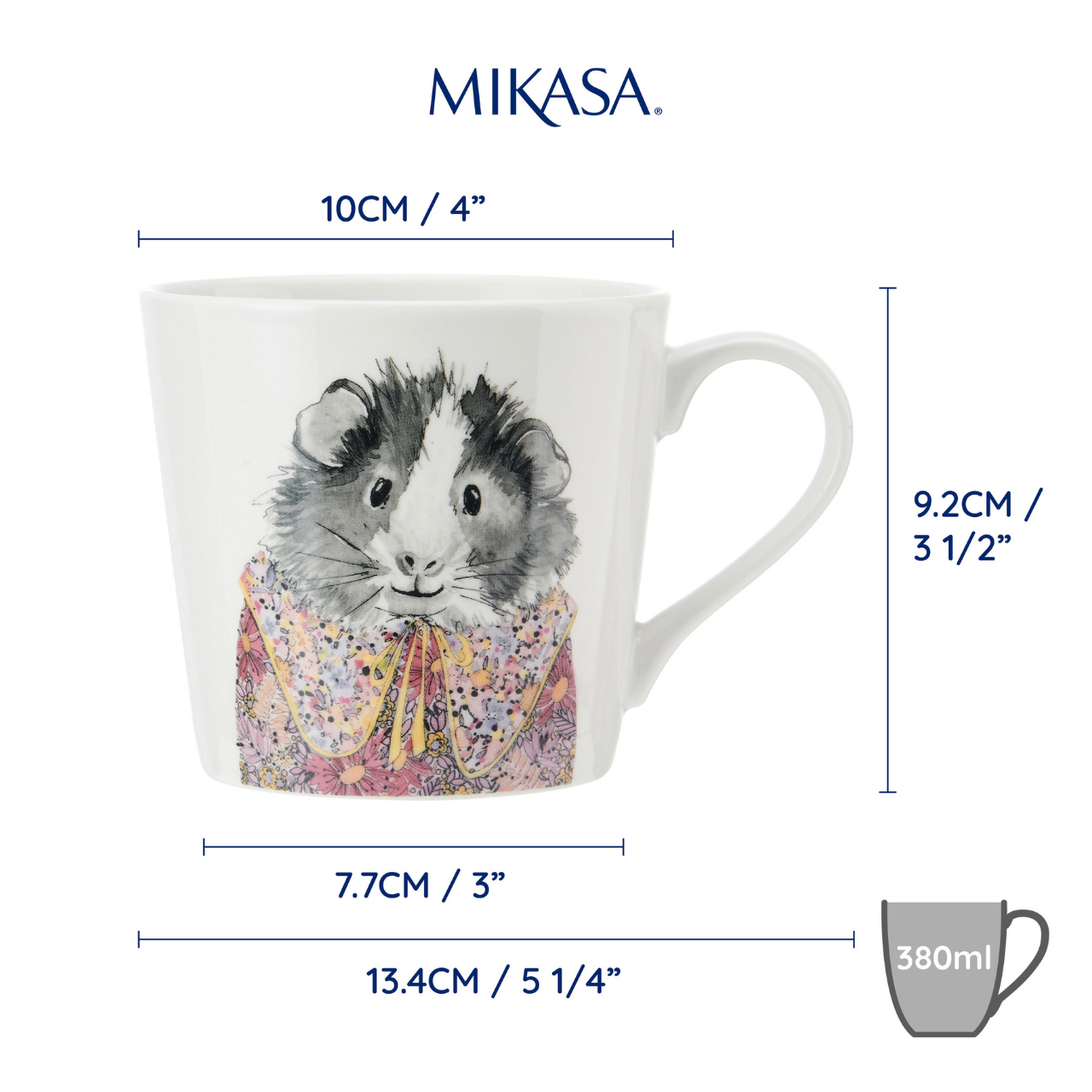 Mikasa MKTIPPMUGGPIG Tipperleyhill 380ml Fine China Kupa Gine Domuzu