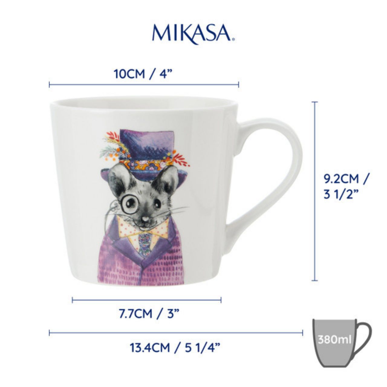 Mikasa MKTIPPMUGMSE Tipperleyhill 380ml Fine China Kupa Hamster