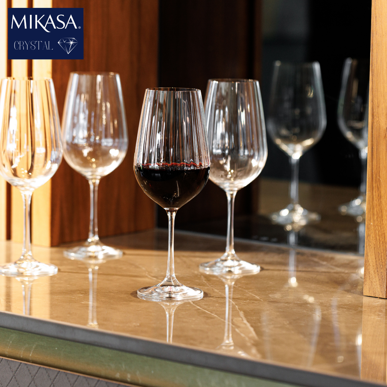 Mikasa MKTREVRW4PC Treviso 4 Parça 600ml Kırmızı Şarap Kadehi Seti