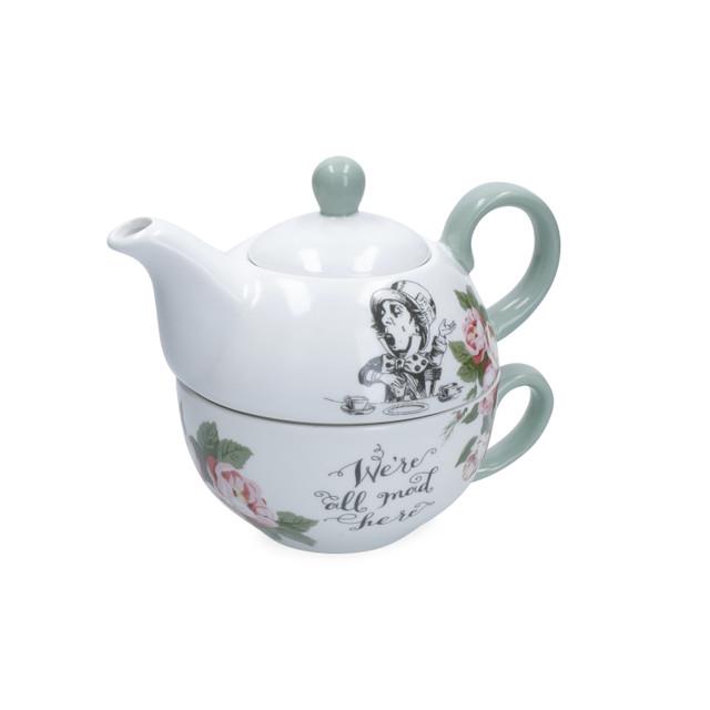 Mikasa x V&A Alice in Wonderland MKALTEA4ONE Fine China 420ml Porselen Tek Kişilik Çay Demleme Seti