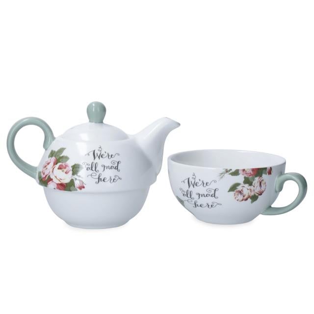 Mikasa x V&A Alice in Wonderland MKALTEA4ONE Fine China 420ml Porselen Tek Kişilik Çay Demleme Seti