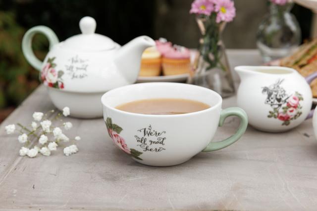 Mikasa x V&A Alice in Wonderland MKALTEA4ONE Fine China 420ml Porselen Tek Kişilik Çay Demleme Seti