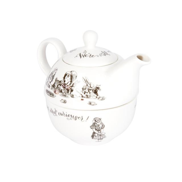 Mikasa x V&A Alice in Wonderland VAAWT41 250ml Porselen Tek Kişilik Çay Demleme Seti