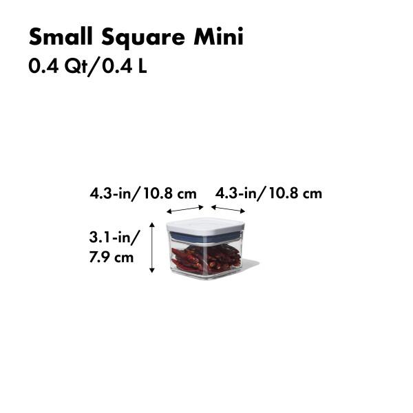 OXO 11236700 GG POP Saklama Kabı Küçük/Mini Boy Kare 0,38 Lt