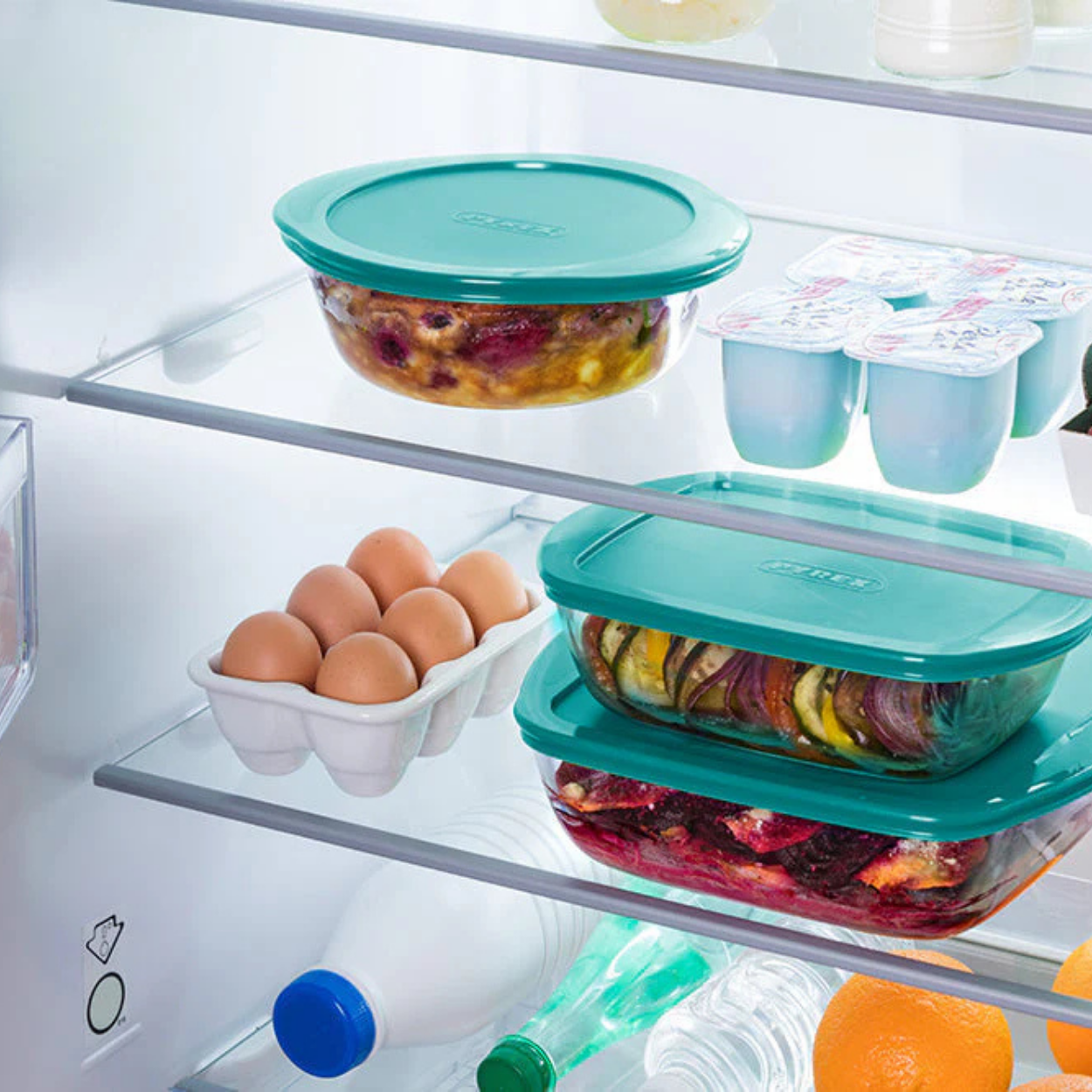 PYREX 210P000/7346 KARE KAPAKLI SAKLAMA KABI 0,35 L