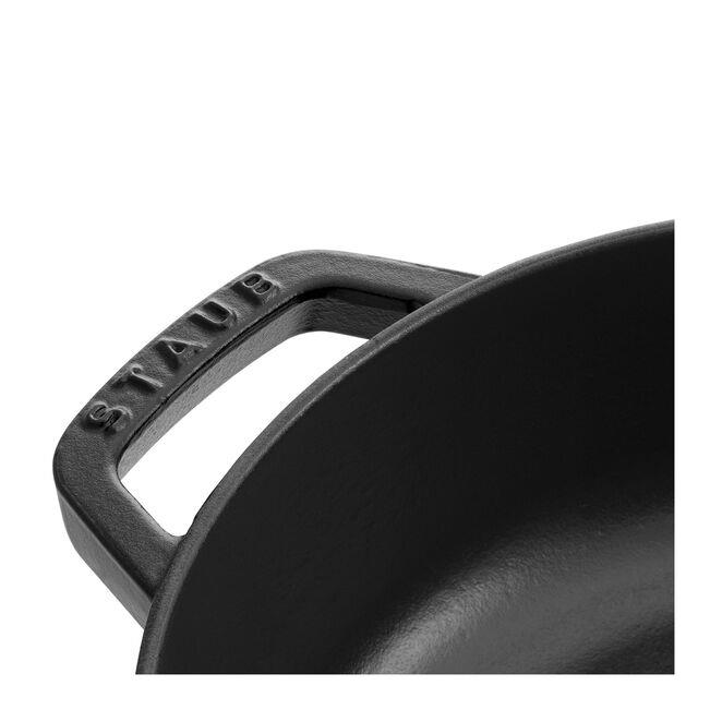 Staub 405114720 Chistera Yağmur Efektli Kapaklı Döküm Tencere 28cm Siyah