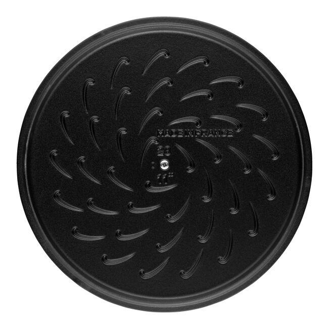 Staub 405114730 Chistera Yağmur Efektli Kapaklı Döküm Tencere 24cm Siyah