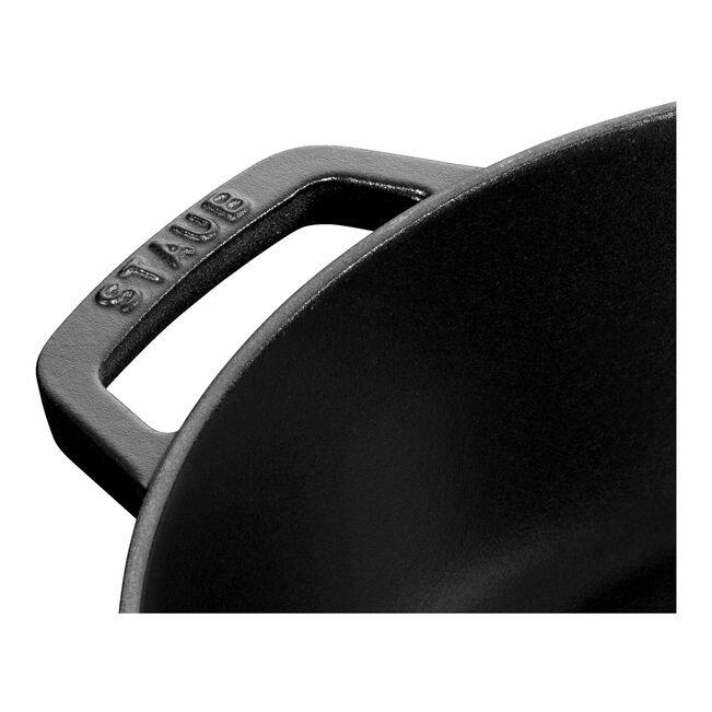 Staub 405114730 Chistera Yağmur Efektli Kapaklı Döküm Tencere 24cm Siyah