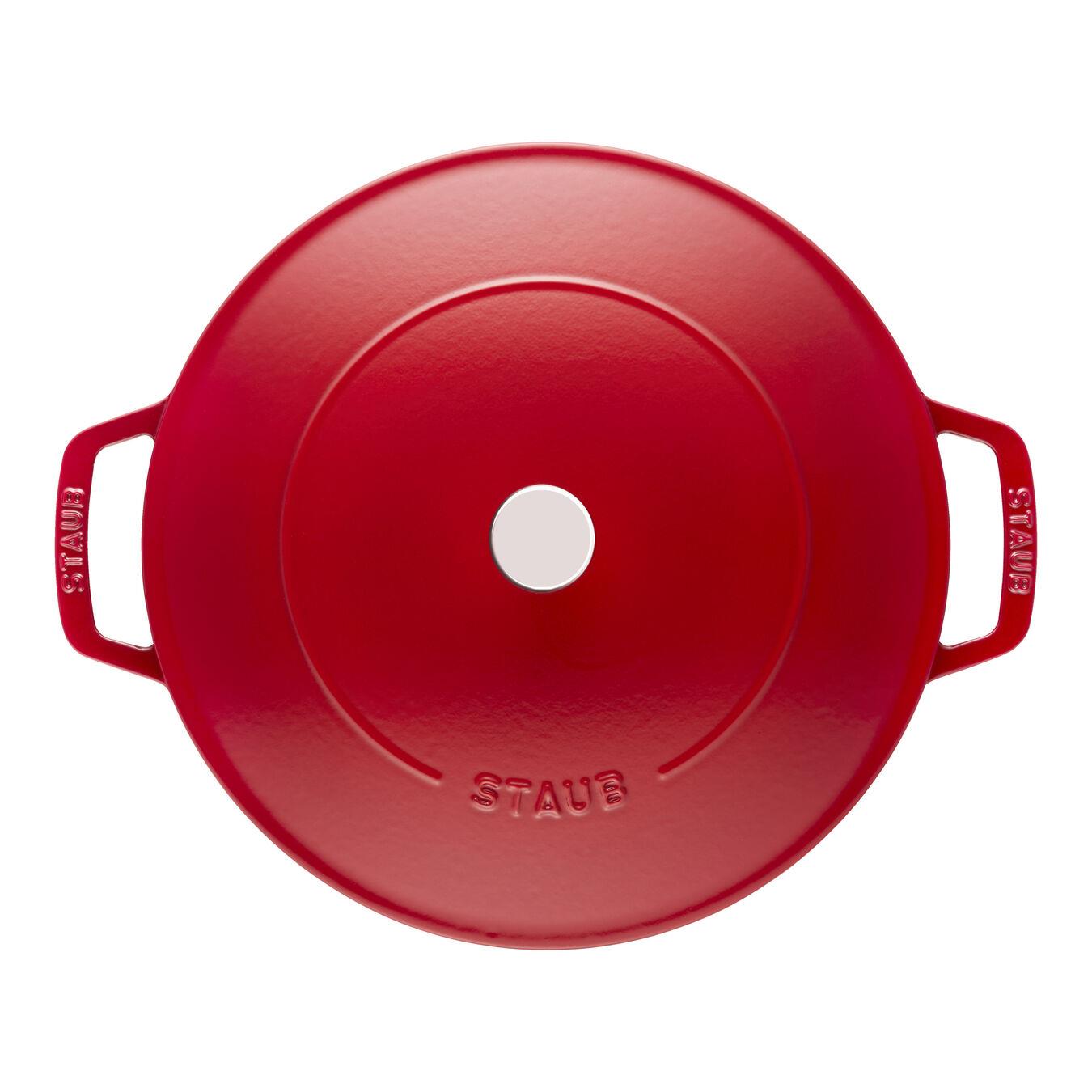 Staub 405114740 Chistera Yağmur Efektli Kapaklı Döküm Tencere 28cm Kiraz