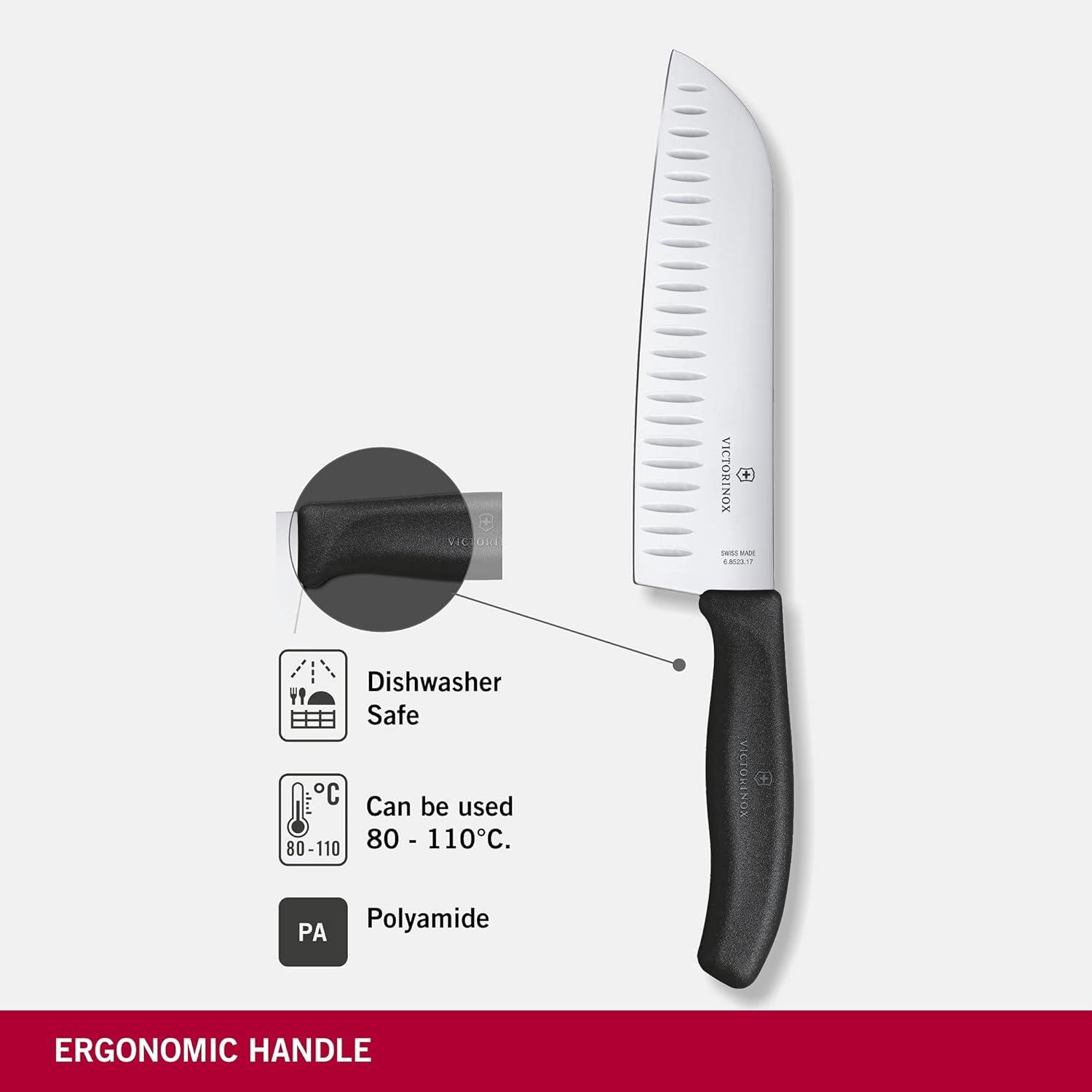 VT 6.8523.17B SANTOKU BIÇAĞI,KANALLI AĞ.,BLİSTERLİ