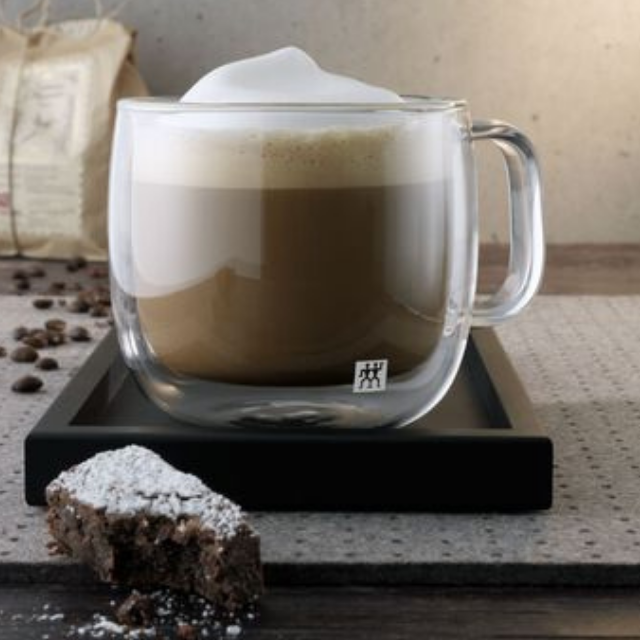 ZWILLING 395001130 PLUS 450ML ÇİFT CAMLI KULPLU CAPPUCINO 2Lİ SET