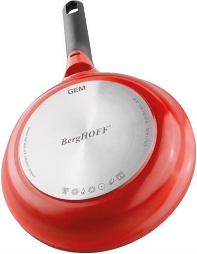 Berghoff 2307411 Gem Çıkarılabilir Saplı Stay Cool Döküm Alüminyum Tava Turuncu 24 CM