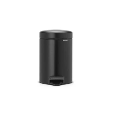 BRABANTIA BRA 113321 001-01- NEWICON MATT BLACK PEDALLI ÇÖP KUTUSU 3L