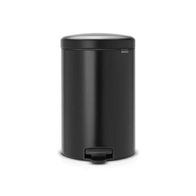 BRABANTIA BRA 114106 001-01-NEWICON MATT BLACK PEDALLI ÇÖP KUTUSU 20L
