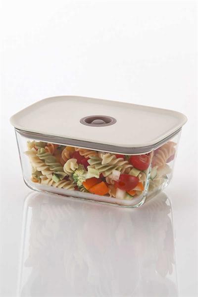 FİKA CLIK DİKDÖRTGEN SAKLAMA KABI 1380ML BEJ