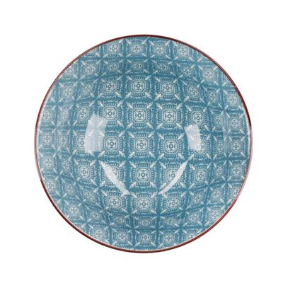 KitchenCraft  KCBOWL15PK4VIB Glazed Sırlı Egzotik Desenli Çorba Kase Seti 4lü