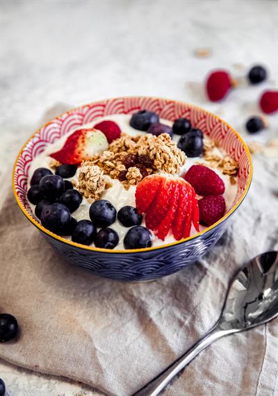 Mikasa KCBOWL27 Glazed Sırlı Seramik Kase Mavi Kavis Desenli
